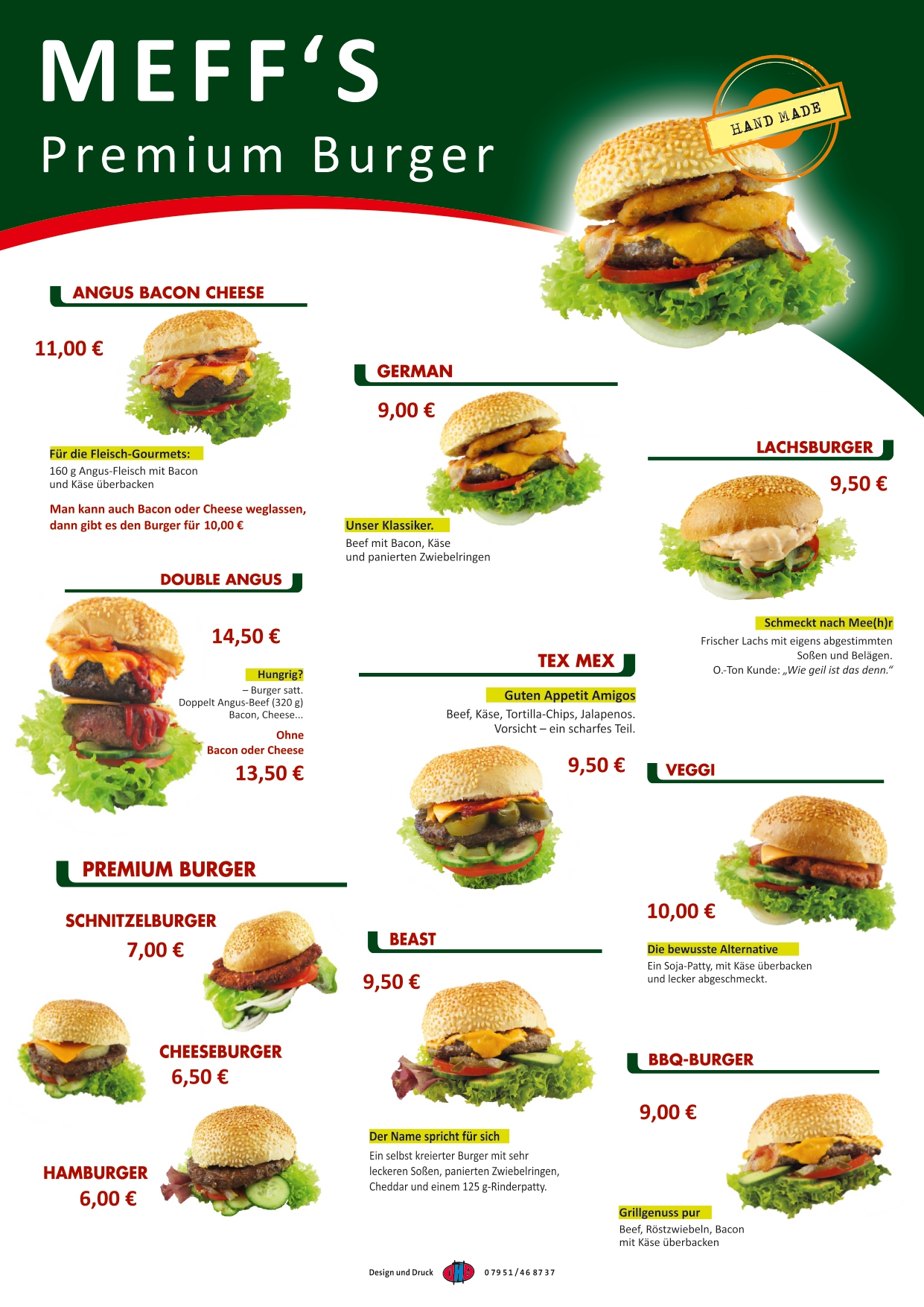 Unsere Burger | Meff's
